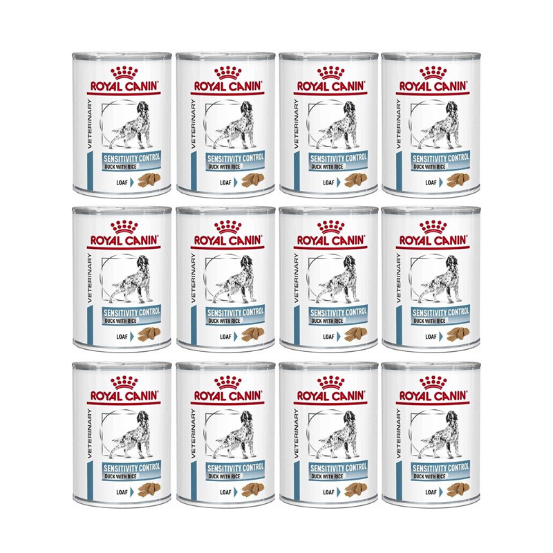 Royal canin Sensitivity control 410g 12 กระป๋อง อาหารเปียกสูตรเป็ด