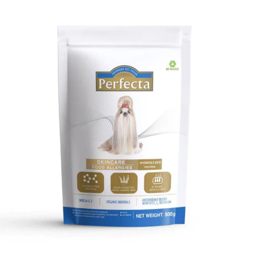 Perfecta Skin Care Hydrolyzed Protein 500g สูตรพิเศษสำหรับน้องหมาที่มีปัญหาผิวหนังและภูมิแพ้อาหา