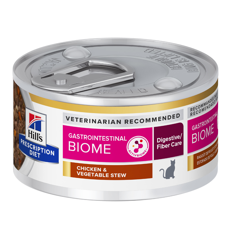 Hill's Gastro biome stew 2.9 oz อาหารเปียกแมวโรคลำไส้ สตูว์ไก่และผัก