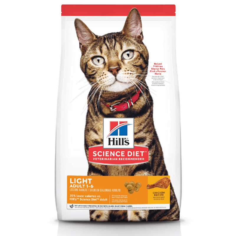 Hill's Adult 1-6 Light cat 2 KG อาหารแมวโต ดูแลรูปร่าง ลดน้ำหนัก คุมน้ำหนัก