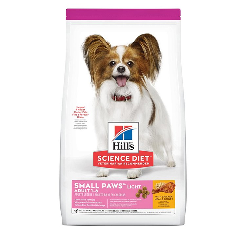 Hill's Adult Light Small Paws อาหารสุนัขโต พันธุ์เล็กและทอยส์ สูตรควบคุมน้ำหนัก ขนาด 1.5 กก.