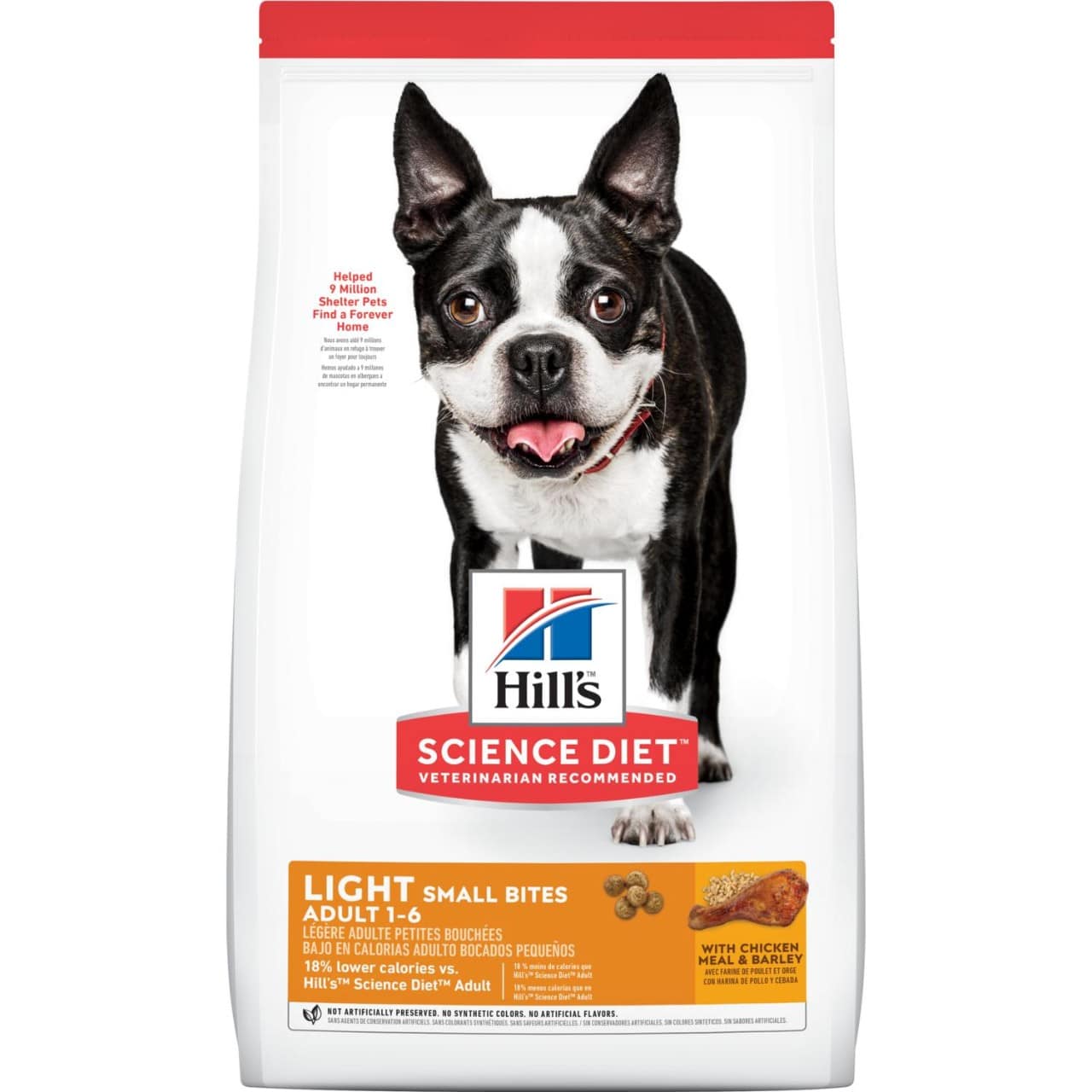 Hill's Adult light Small Bites 12 kg สูตรสำหรับโต ควบคุมน้ำหนัก พันธุ์เล็ก ขนาด 12 กก.