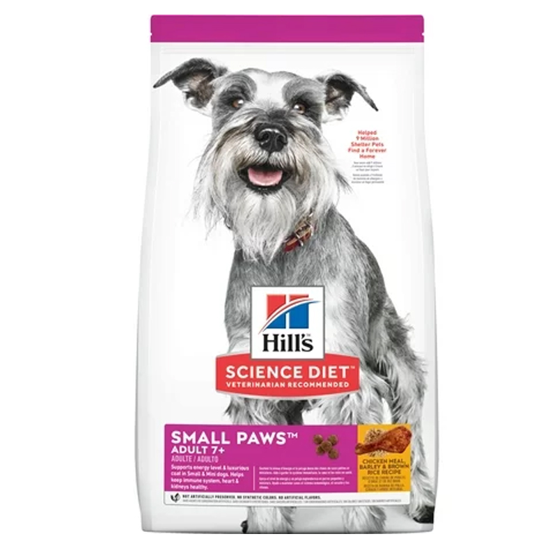 Hill's Adult small paw7+ 1.5 Kg อาหารสุนัขพันธุ์เล็กสูงวัย