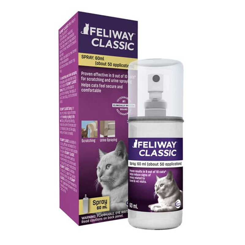 FELIWAY 60ML สเปรย์ฟีโรโมนปรับพฤติกรรม คลายเครียด สำหรับแมว