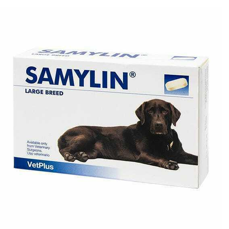 Samylin Large Breed  วิตามินบำรุงตับสุนัขพันธุ์ใหญ่ 30 เม็ด