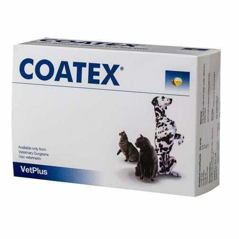 Coatex วิตามินบำรุงขน 60 เม็ด สำหรับสุนัขและแมว