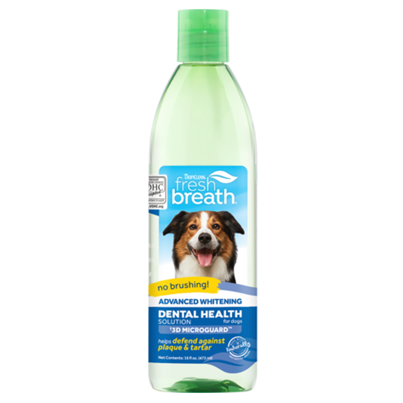 Fresh breath Water additive Advanced Whitening 437 ml ผสมน้ำป้องกันหินปูน