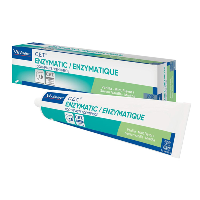 VIRBAC C.e.t Toothpaste 70 g ยาสีฟันวนิลามิ้น Vanilla Mint