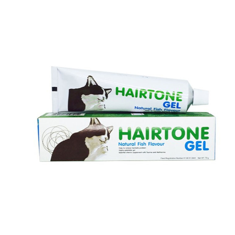 Hairtone Gel 70g วิตามินขับก้อนขนสำหรับแมว รสปลา