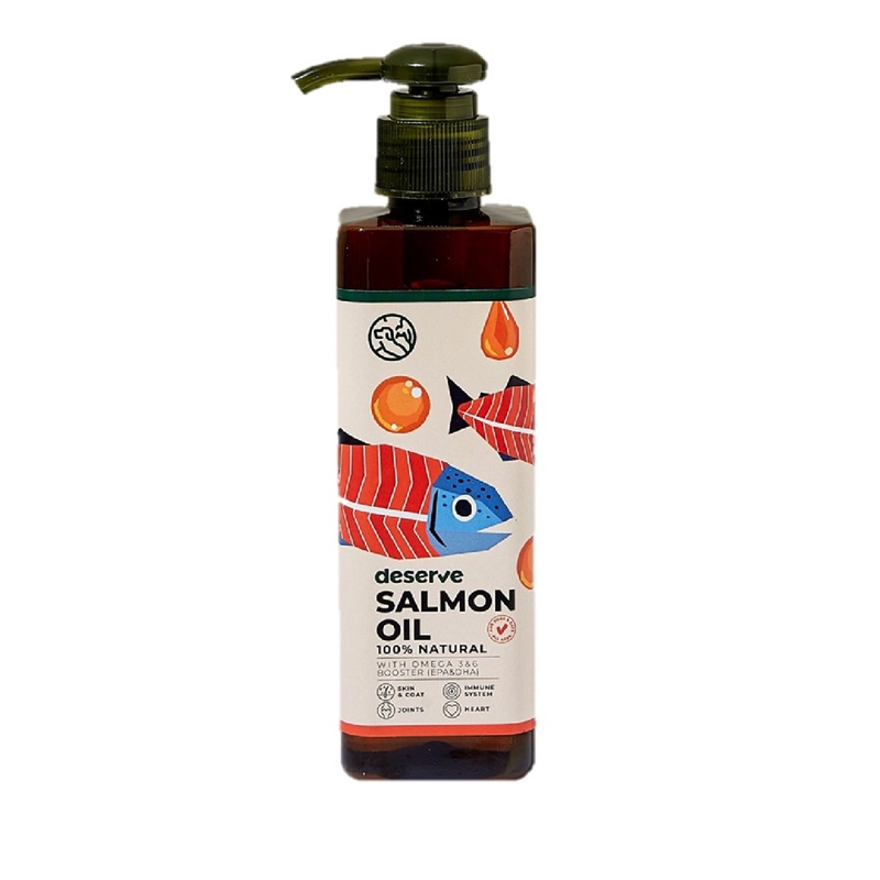 Deserve SALMON OIL 195 ml น้ำมันปลาแซลม่อน 100%