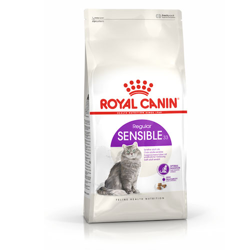 ROYAL CANIN SENSIBLE 4KG แมวโตที่มีปัญหาเรื่องการย่อย