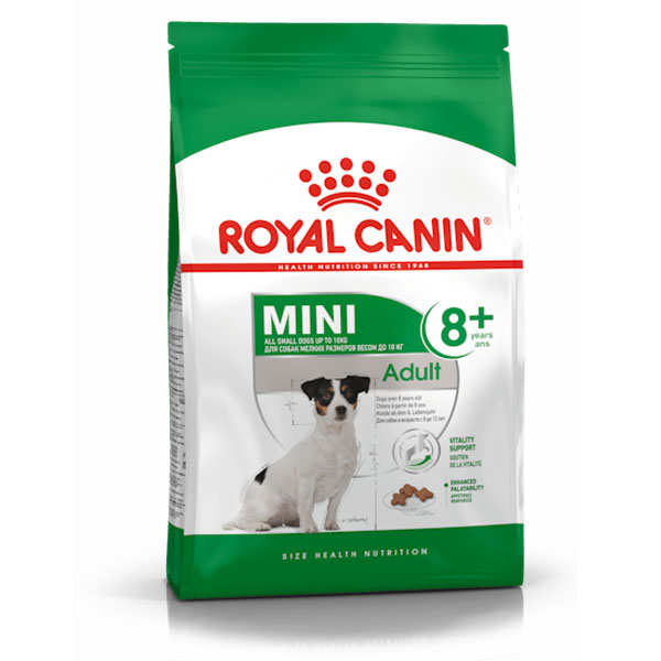 Royal canin Mini adult 8+ 8 กก. อาหารสุนัขสูงวัย 8 ปีขึ้นไปพันธุ์เล็ก