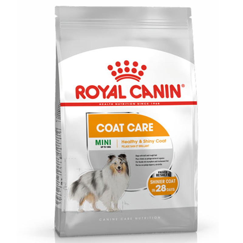 Royalcanin Mini Coat care 8 Kg อาหารสุนัขโตพันธุ์เล็กบำรุงขน