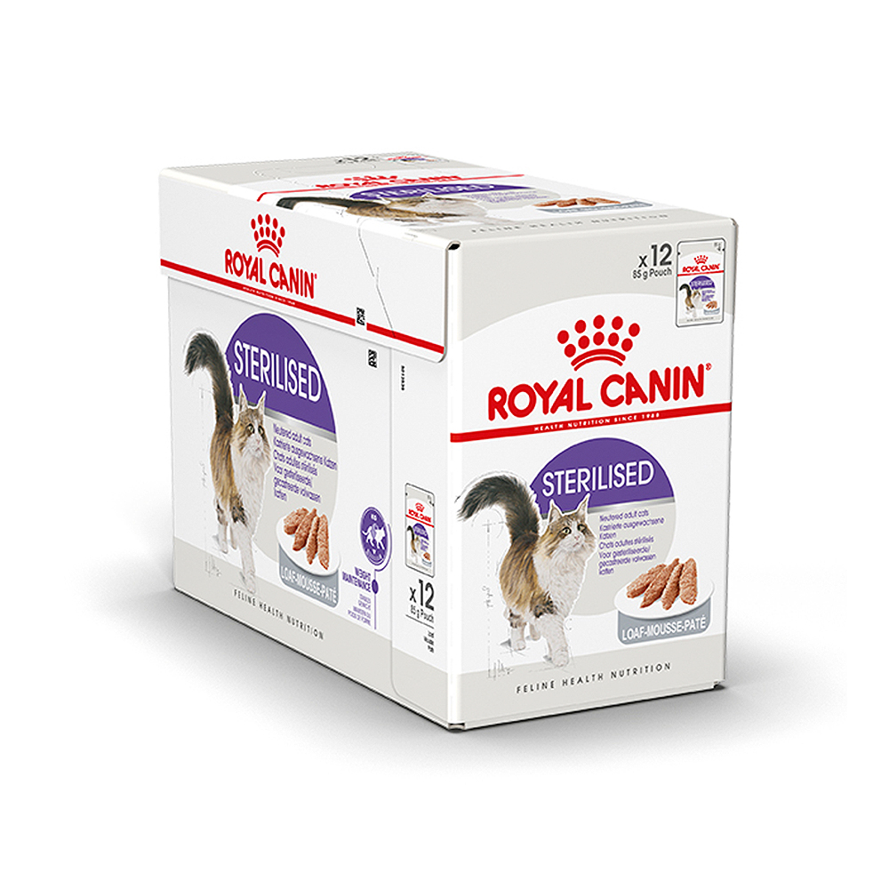 ROYAL CANIN STERILISED POUCH LOAF 85gx12ซอง อาหารเปียกแมวหลังทำหมัน