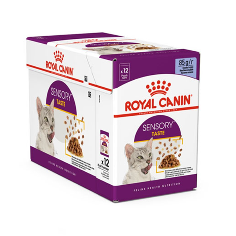 Royal Canin Sensory Taste Jelly 85g x 12 ซอง อาหารเปียกแมวสำหรับแมวช่างเลือก