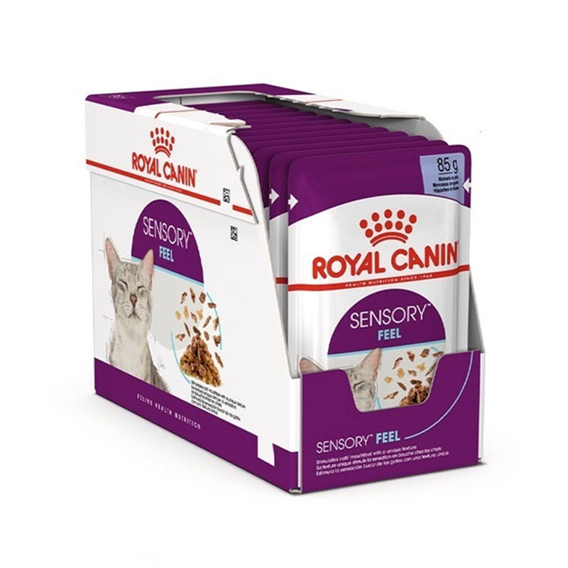 Royal Canin Sensory Feel Jelly 85g x 12 ซอง อาหารเปียกแมวสำหรับแมวช่างเลือก