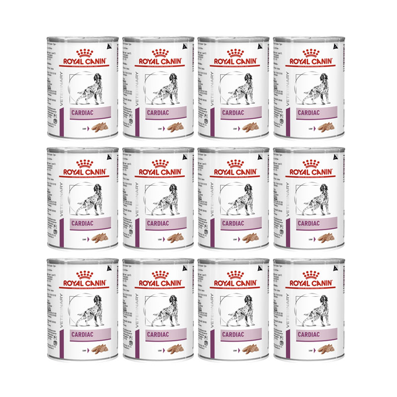 (12กระป๋อง) Royal canin VET Cardiac can 410g อาหารสุนัขโรคหัวใจ