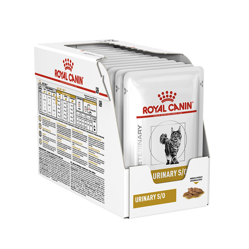 Royal canin  VET  Urinary 85g (กล่อง) อาหารแมวแบบเปียกสำหรับแมวรักษาโรคนิ่ว