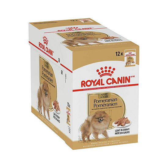 ROYAL CANIN POMERENIAN ADULT WET อาหารเปียก (12ซอง) สุนัขโตพันธุ์ปอมเมอเรเนียน