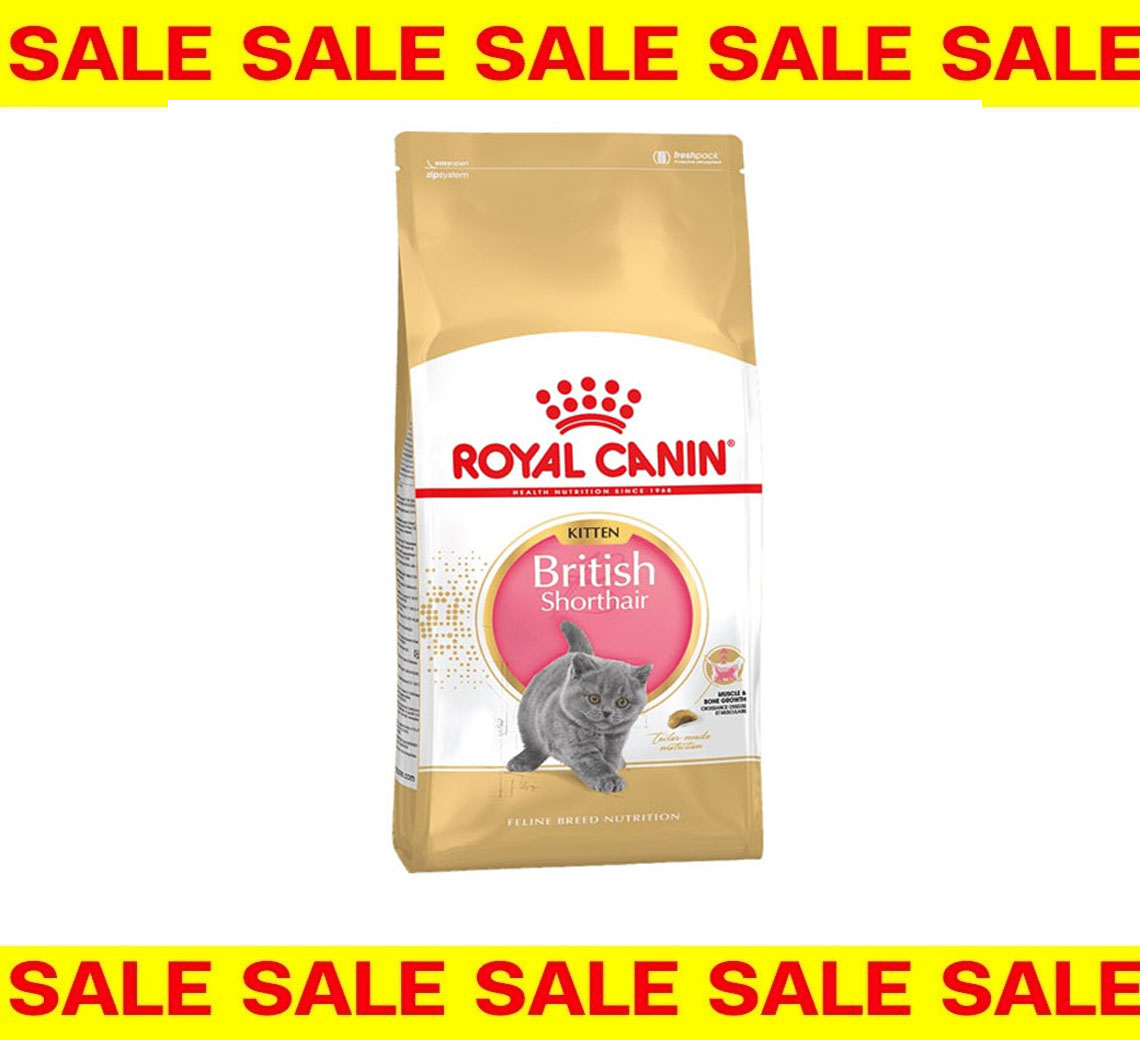 (exp.18-9-26) ROYAL CANIN KITTEN BRITISH SHORTHAIR  2KG ลูกแมวพันธุ์ บริติช ชอร์ทแฮร์