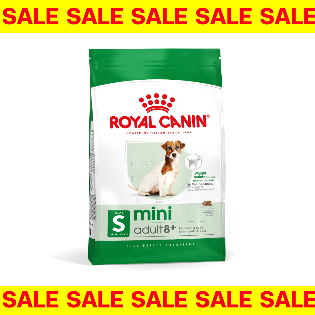 [Exp.20/08/2026] Royal canin Mini adult 8+ 2 Kg อาหารสุนัขสูงวัยพันธุ์เล็ก อายุ 8 ปีขึ้นไป