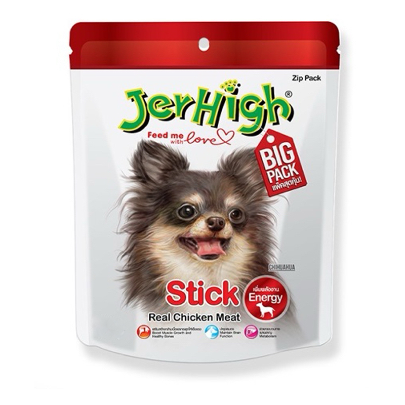 Jerhigh  Stick 400g ขนมสติ๊กรสไก่  (ขนมสุนัข)