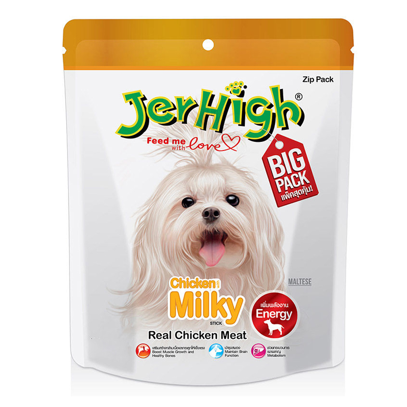 Jerhigh Milky Stick 400g สติ๊กรสนม (ขนมสุนัข)