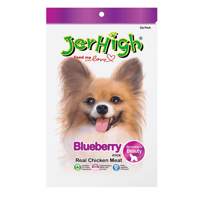 Jerhigh Stick Blueberry 60g สติ๊กนิ่ม ขนมสุนัข