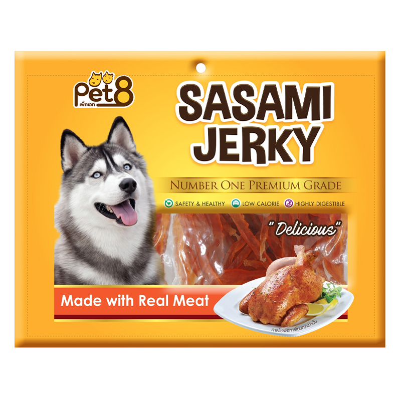 Sasami Jerky 360g สันในไก่เจอกี้สไลด์ Chicken Jerky Slice JJ401