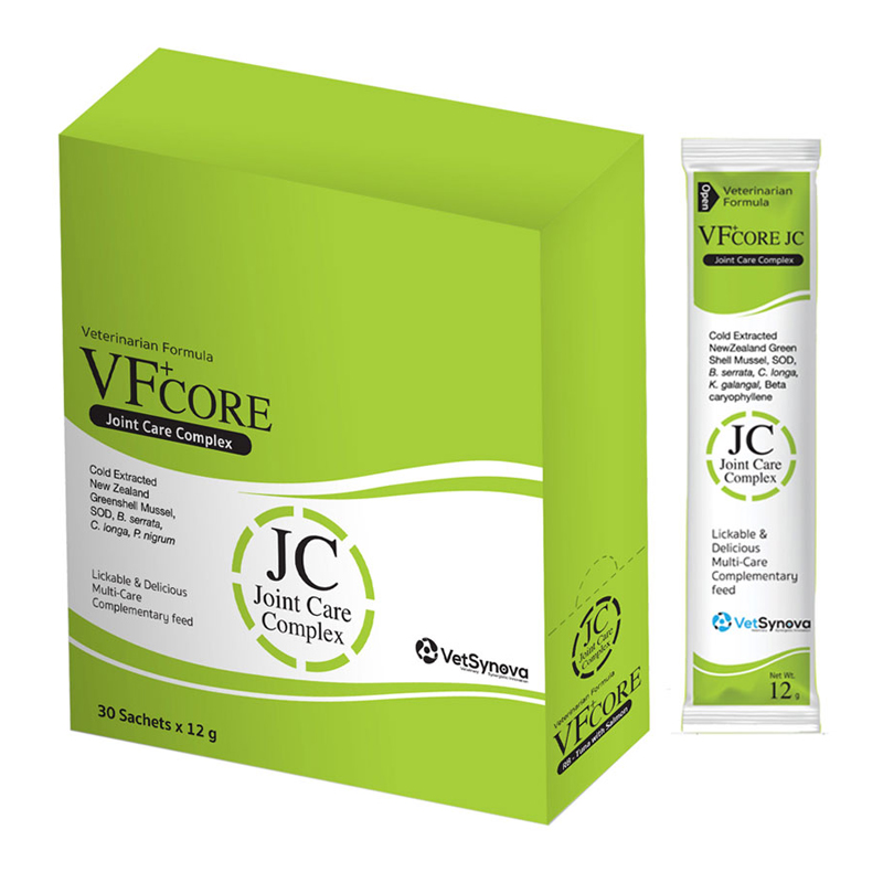 Vf core JOINT CARE วิตามินแบบครีมเลียบำรุงข้อ สำหรับสุนัขและแมว 12gx30 ซอง