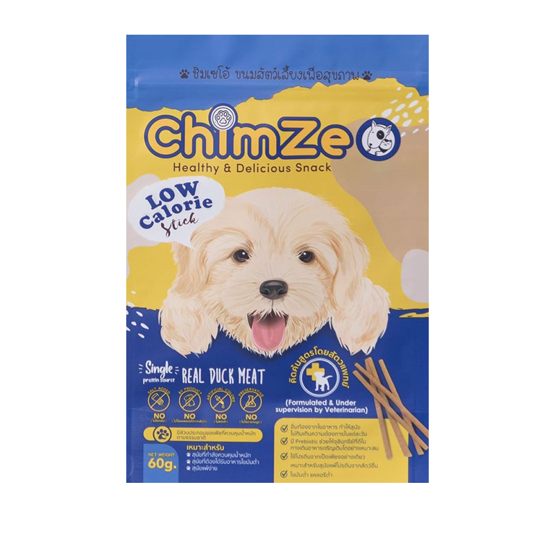 Chimzeo ชิมเซโอ้ ขนมสุนัขสันในเป็ด 60กรัม