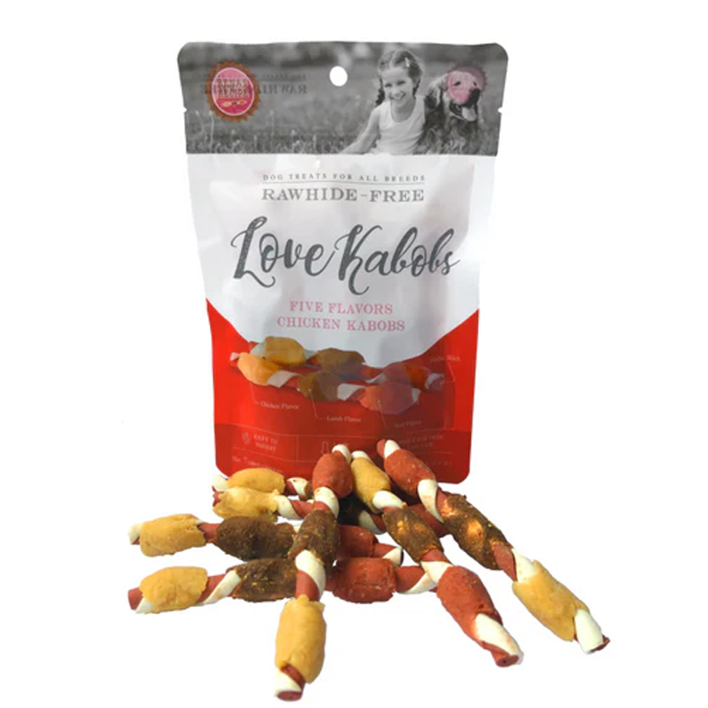 (1ถุง) RAWHIDE Love Kabobs 7 ชิ้น ขนมสำหรับสุนัข เคบับ