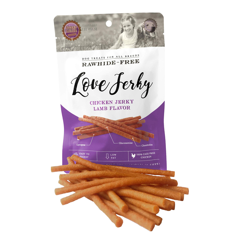 Love jerky รสแกะ สติ๊กนิ่มสำหรับสุนัข ขนมสุนัข  120 กรัม