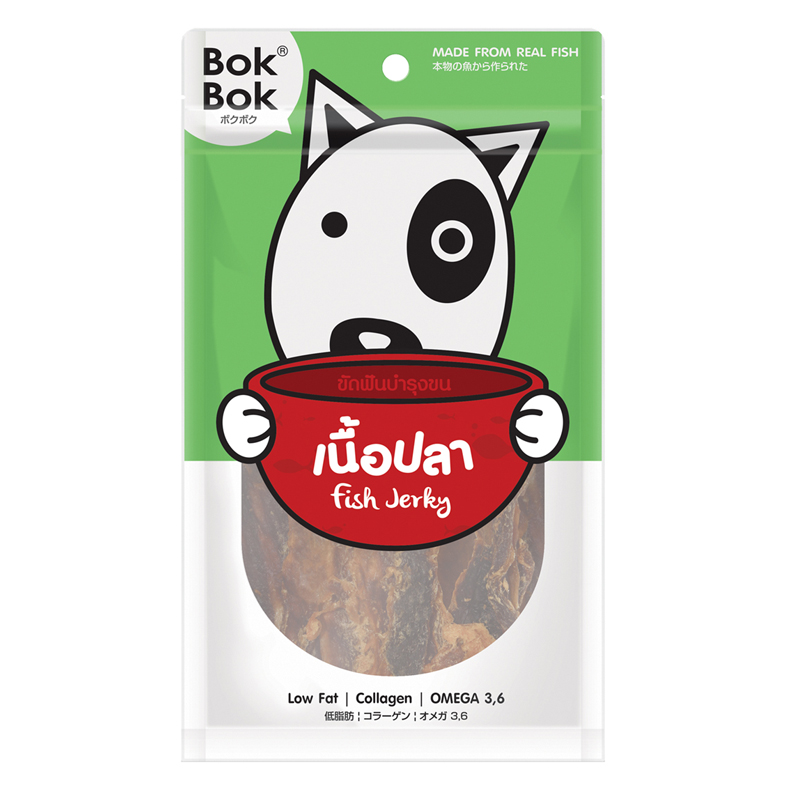 BOKBOK เนื้อปลา 50 กรัม  ขนมสุนัข