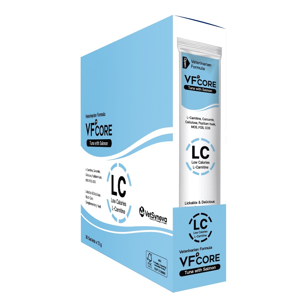 Vf core  l-carnitine สูตรปลา คุมพลังงาน , ลดการหิวบ่อย 30 ซอง