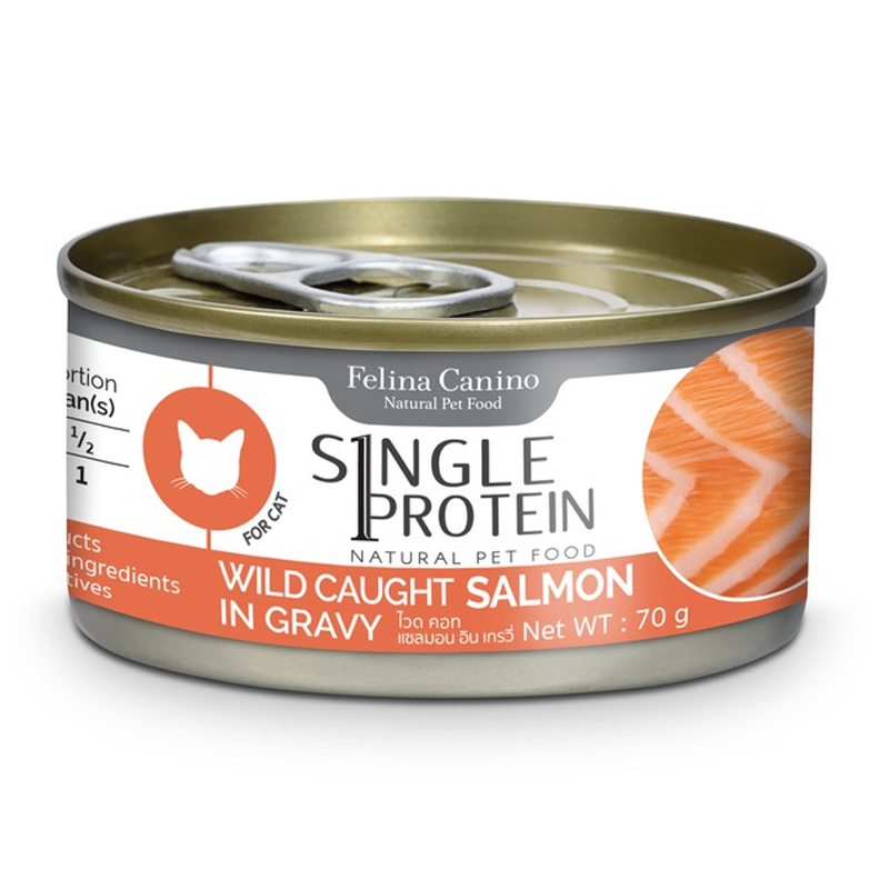 Felina Canino แมว single Protein อาหารเปียกเนื้อปลาแซลมอน 70 กรัม