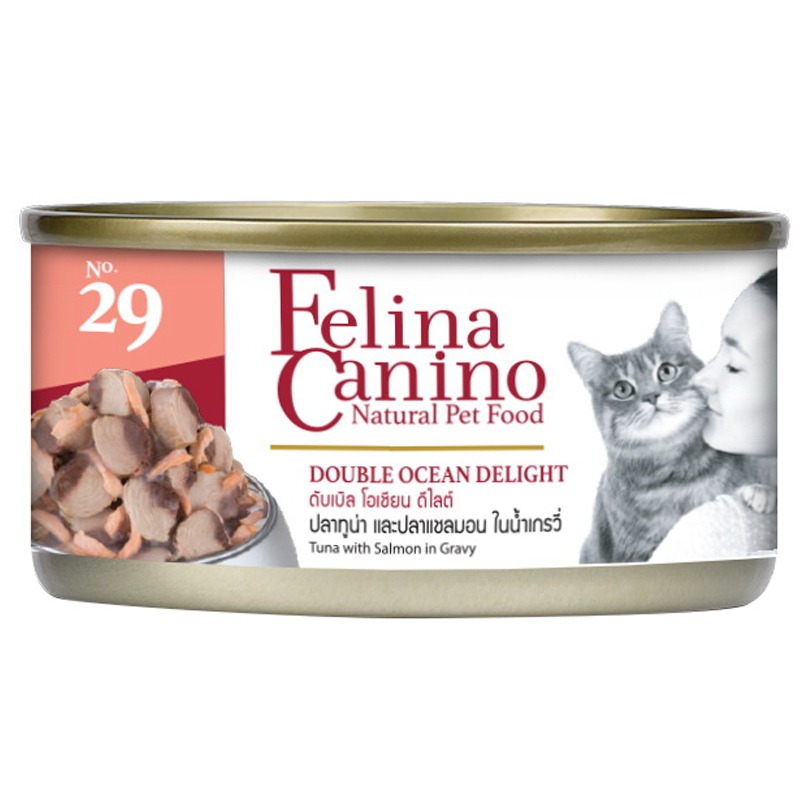 Felina Canino 70 กรัม อาหารเปียกสำหรับแมว ชิ้นเนื้อเน้นๆ คุ้มค่า ราคาถูก