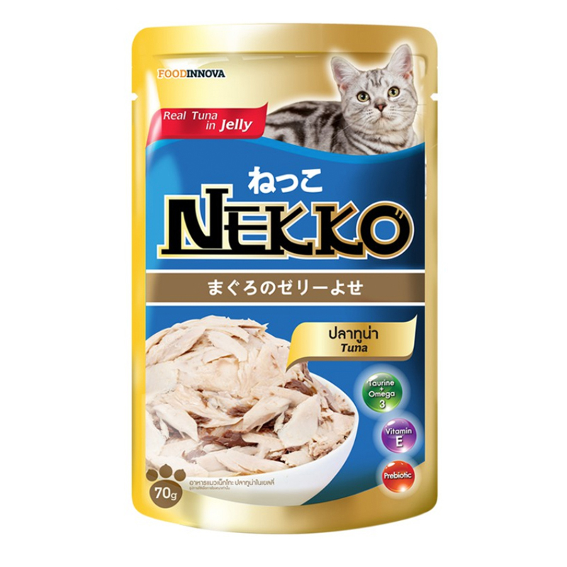 NEKKO อาหารเปียกสำหรับแมว รสทูน่า เจลลี่ 70 g