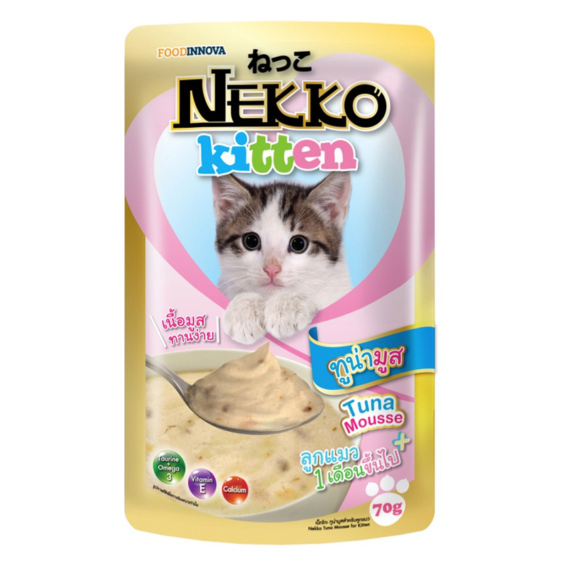 Nekko Mousse 70g อาหารเปียกสำหรับลูกแมว