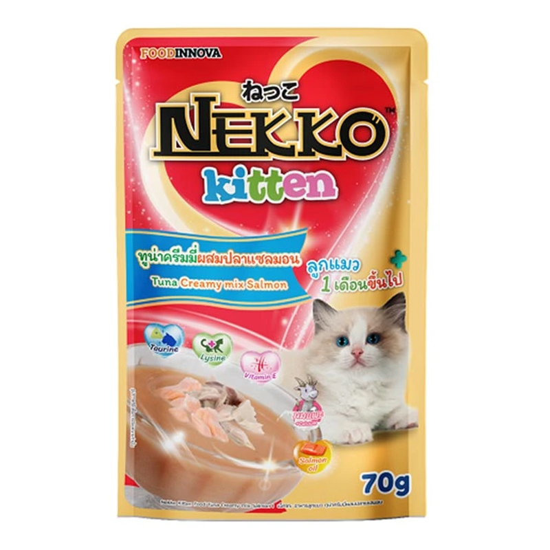 Nekko creamy 70g เนกโกะ ครีมมี่ ทูน่าแซลมอน