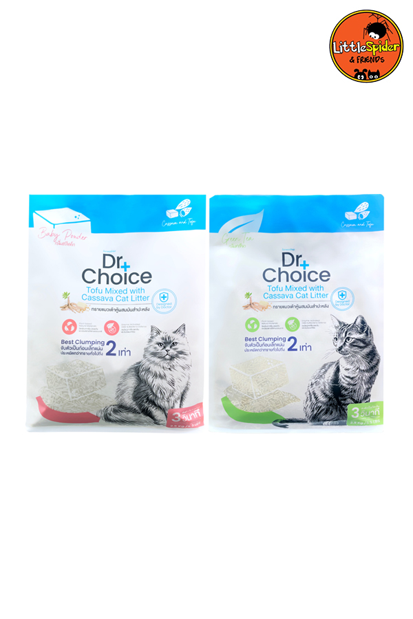 DR.CHOICE ทรายแมวเต้าหู้ผสมมันสำปะหลัง (2.5กก.)