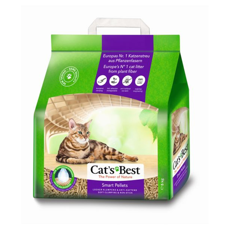 CATS BEST SMART PELLET  10 L ทรายแมวสำหรับแมวขนยาว ไม้สน(5กก.)