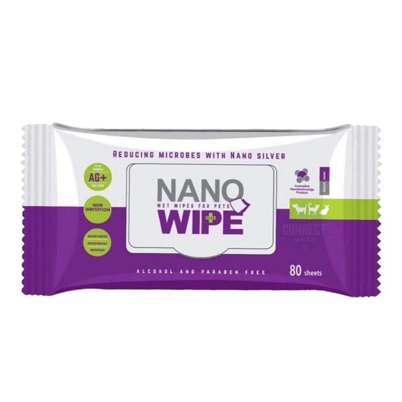 NANO WIPE แผ่นเช็ดทำความสะอาดเชื้อแบคทีเรีย