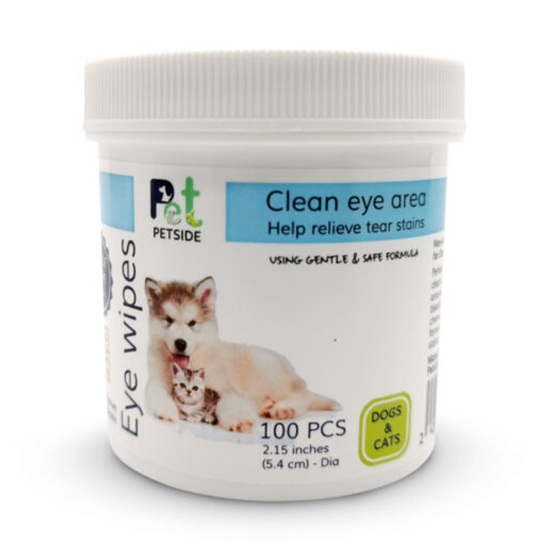 PETSIDE Eye Wipes แผ่นเปียกเช็ดรอบดวงตา 100 แผ่น
