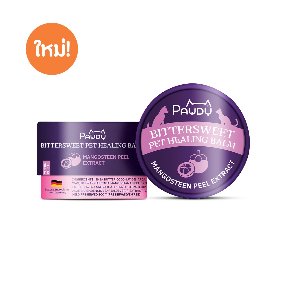 Pawdy Healing Balm 30g สูตรมังคุด บาล์มสัตว์เลี้ยง