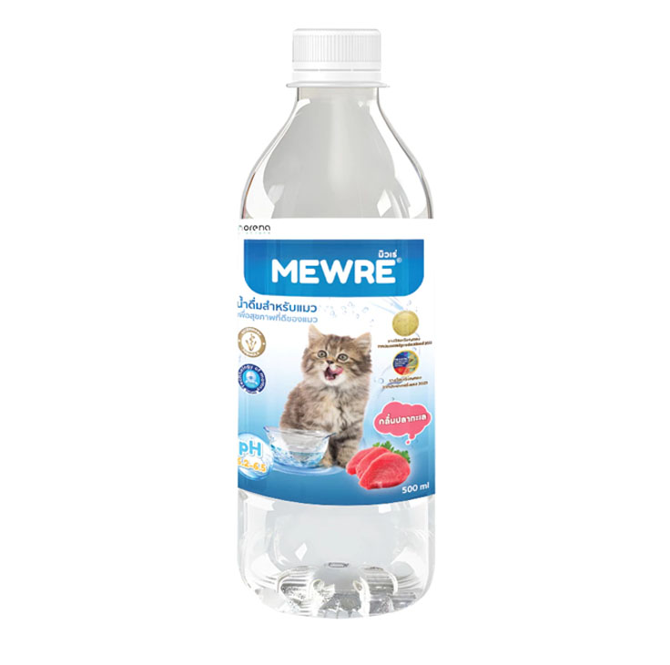 Mewre มิวเร่น้ำดื่ม สำหรับแมว กลิ่นปลาทะเล 500ml.