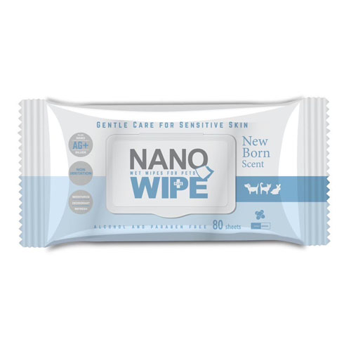 NANO WIPE 80 แผ่น แผ่นเช็ดทำความสะอาดเชื้อแบคทีเรีย