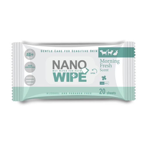 NANO WIPE 20 แผ่น แผ่นเช็ดทำความสะอาดเชื้อแบคทีเรีย